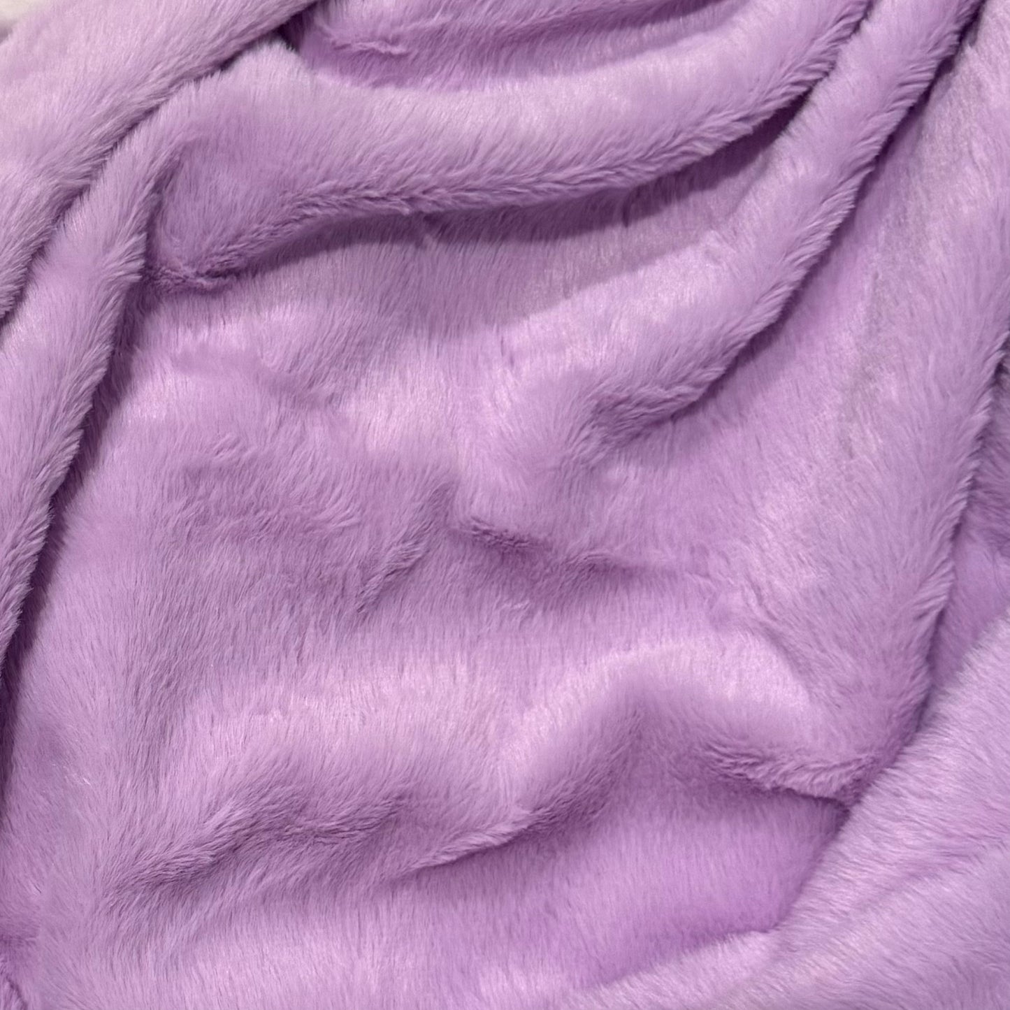 Plush fabric light purple
