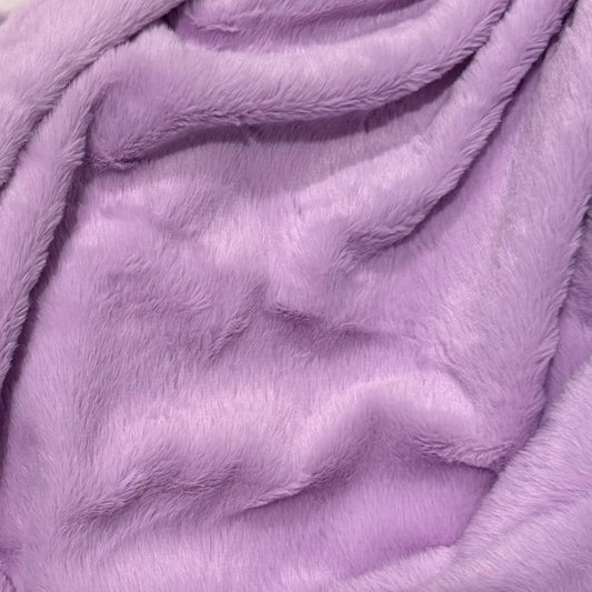 Plush fabric light purple