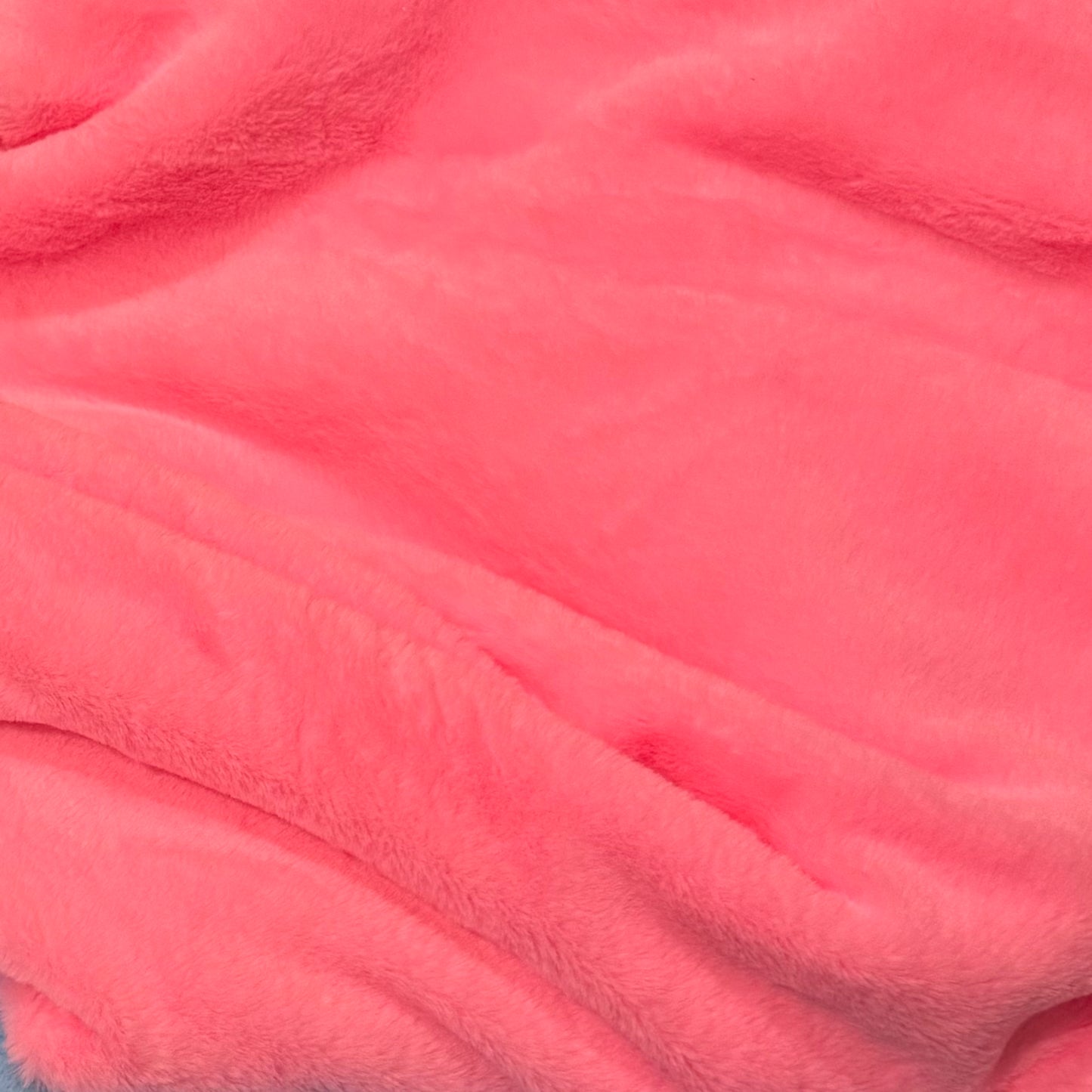 Plush fabric pink