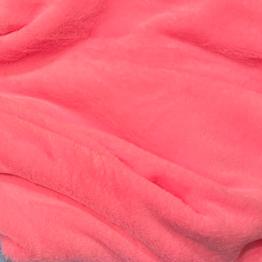 Plush fabric pink