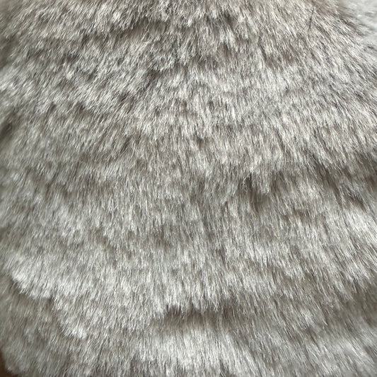 Plush fabric gray