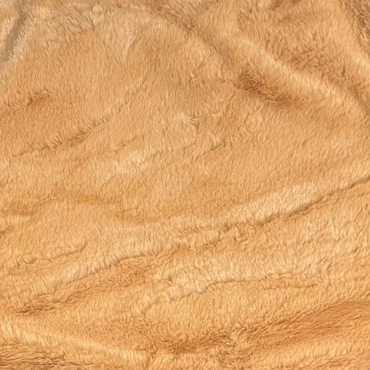 Plush fabric light brown