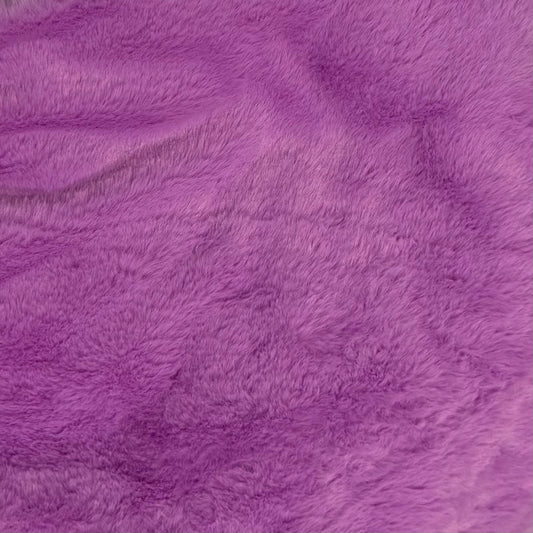 Plush fabric purple