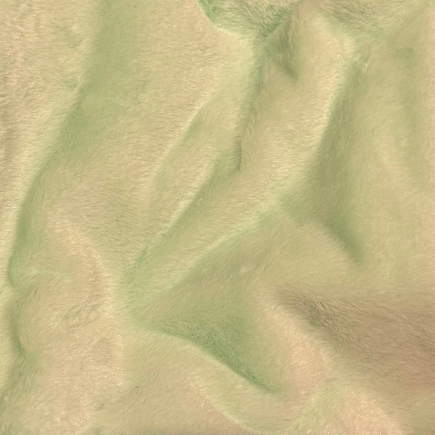 Plush fabric mint