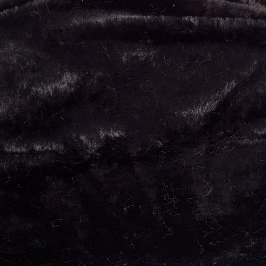 Plush fabric black