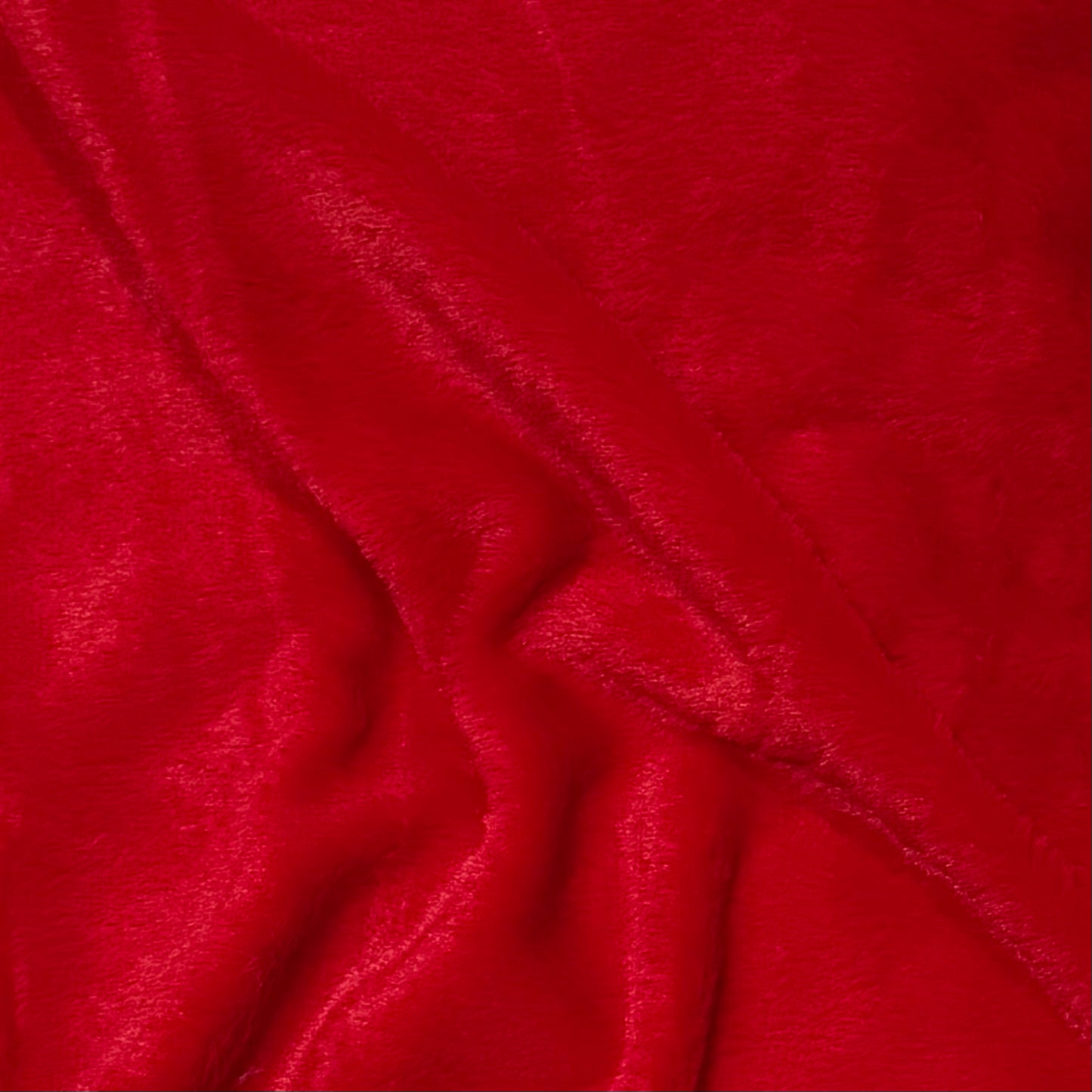 Plush fabric brick red